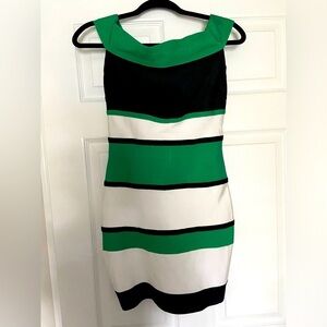 Fashion nova NEW Green/white Bandage Bodycon Dress